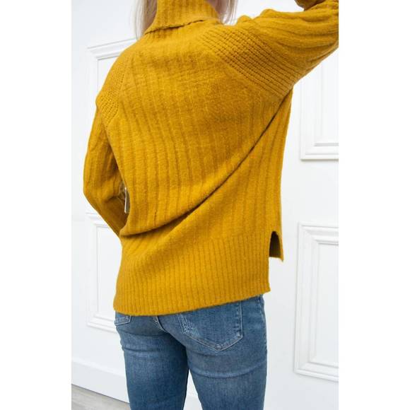 NEW RD STYLE cable knit sweater in dijon - Picture 3 of 3